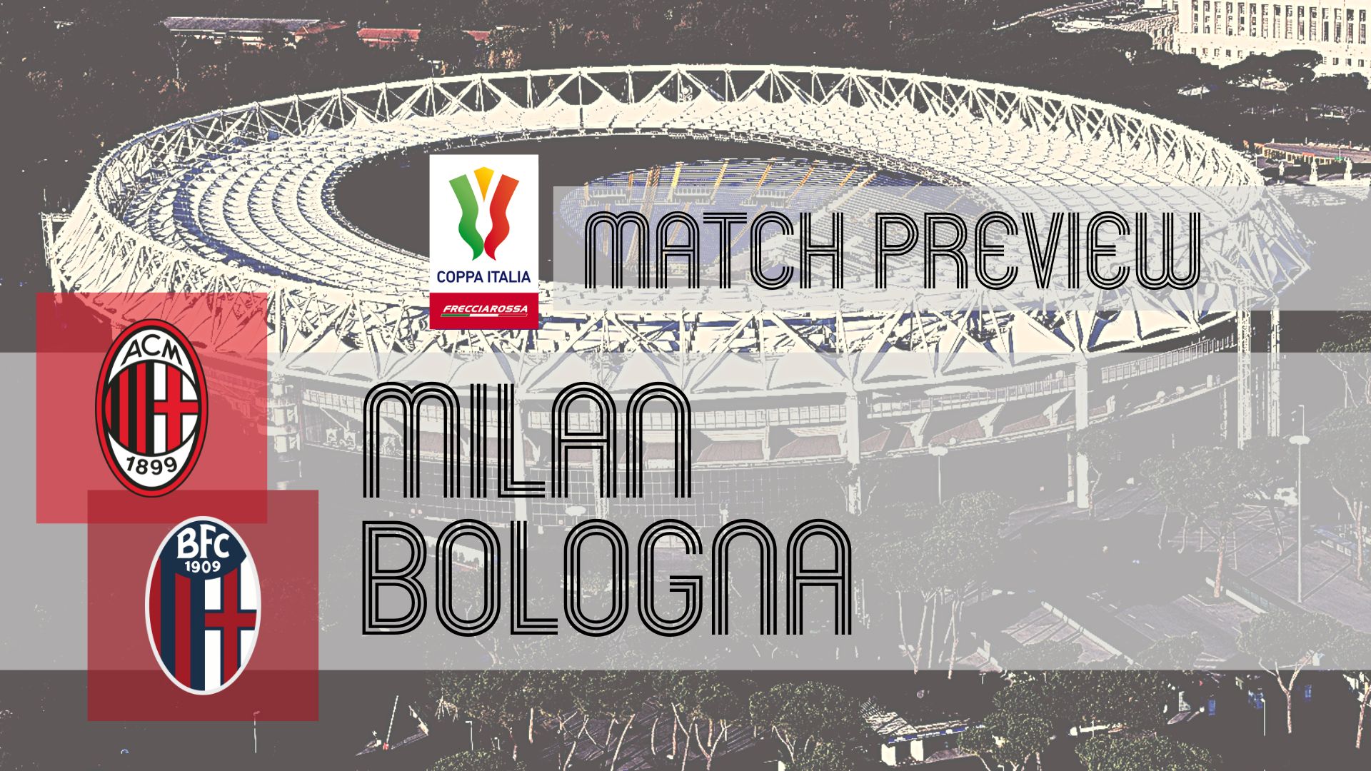 AC Milan vs Bologna logo temp